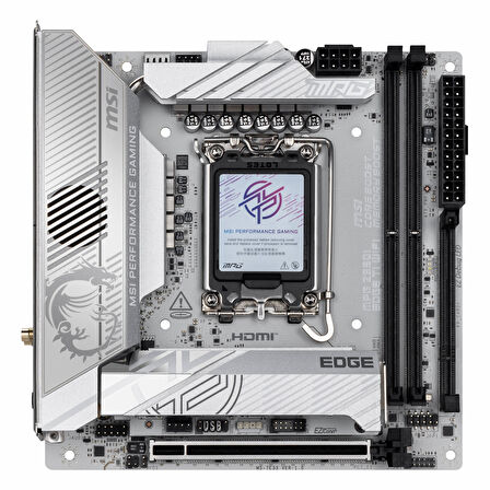 MSI MPG Z890I Edge Ti WiFi DDR5 (8600MHz)OC M.2 HDMI/USB-C PCIe 5.0 1851P mITX Anakart