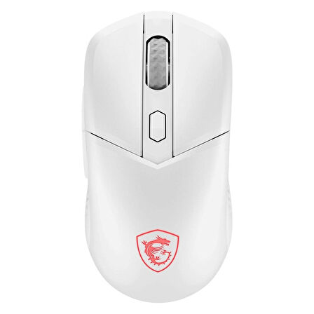 MSI VERSA 300 ELITE W White RGB Kablosuz Gaming Mouse