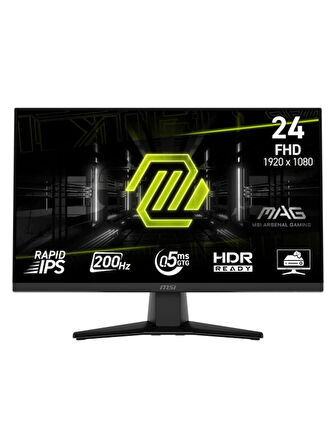 MSI 23.8 MAG 242F 1920x1080 FHD FLAT RAPID IPS 200HZ 0.5MS FREESYNC PREMIUM GAMING MONITOR