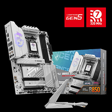 TEKNOTEG - MSI MPG B850 EDGE TI WIFI AM5 DDR5 8400MHZ(OC) HDMI 4x M.2 USB 10Gbs 5G LAN WI-FI 7 ATX