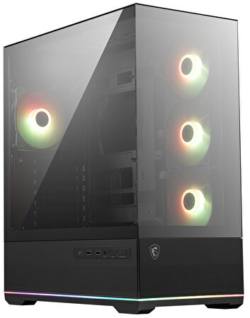 MSI MAG PANO 110R PZ Siyah 4x ARGB Fan USB 3.2 ATX Tower Gaming (Oyuncu) Kasa