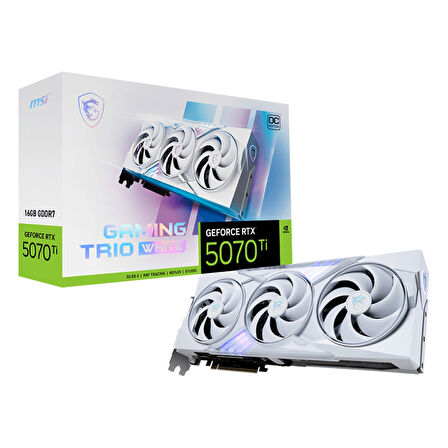 MSI Gaming Trio White GeForce RTX 5070 Ti OC 16GB GDDR7 256Bit HDMI/DP Ekran Kartı