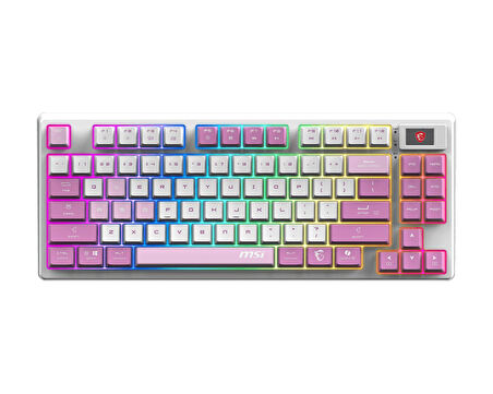 MSI FORGE GK600 TKL WIRELESS VIOLET TR RGB Mekanik Gaming (Oyuncu) Klavye