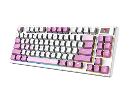 MSI FORGE GK600 TKL WIRELESS VIOLET TR RGB Mekanik Gaming (Oyuncu) Klavye