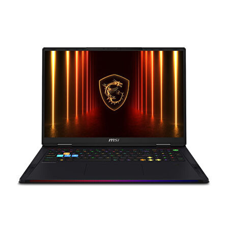 MSI Raider A18 HX A9WIG-092TR Ryzen 9 9955HX3D 64GB DDR5 2TB SSD 16GB RTX5080 GDDR7 18.0 UHD+ MiniLed 120Hz Windows 11 Home