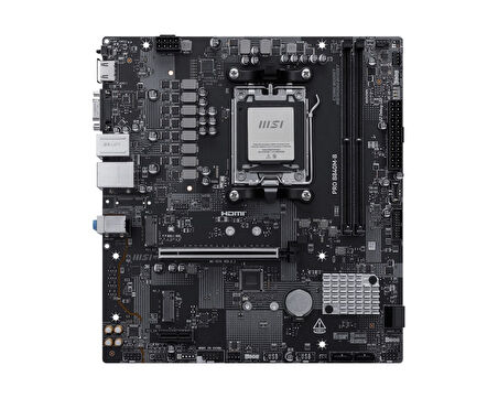 MSI PRO B840M-B DDR5 AMD B840 AM5 Soket DDR5 7200+(OC)MHz mATX Oyuncu (Gaming) Anakart