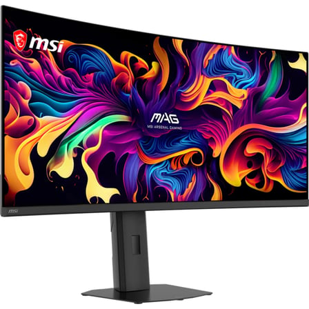 MSI MAG 341CQP QD-OLED X28 34 3440x1440 UWQHD 280Hz 0.03 ms Curve 1800R HDMI DP Type-C RJ45 Vesa Display HDR True Black 500 Adaptive Sync QD-OLED Gaming Monitör