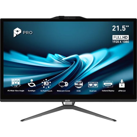 MSI PRO AP222T 14MA-607XEU i5-14400 16GB 512GB SSD 21.5 FHD Touch FreeDOS