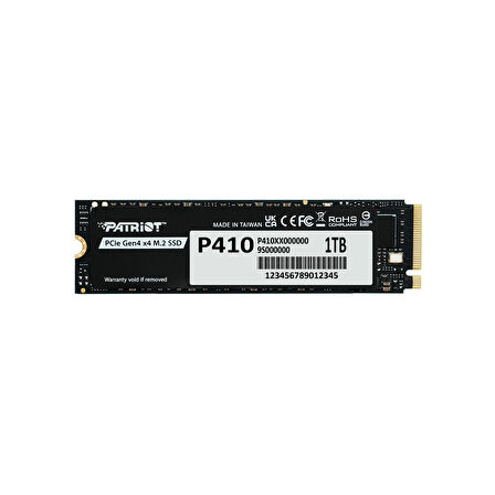 Patriot P410 PCIe Gen4 x4 (NVMe 1.4) M.2 2280 SSD R/5000 W/4500 [1TB] (P410P1TBM28H)