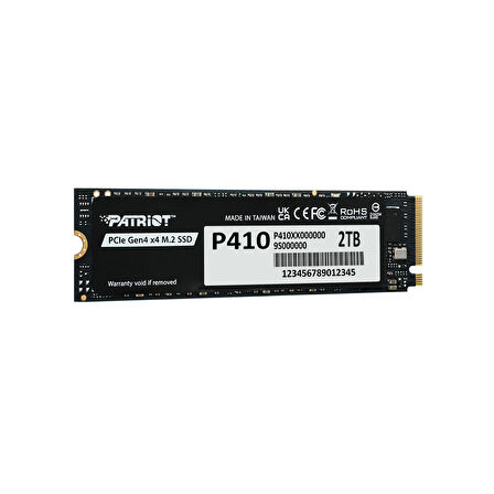 Patriot P410 PCIe Gen4 x4 (NVMe 1.4) M.2 2280 SSD R/5000 W/4500 [2TB] (P410P2TBM28H)