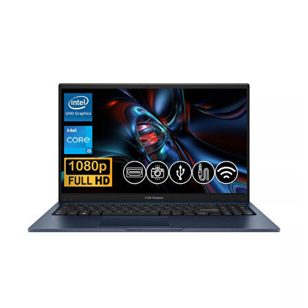 Asus Vivobook 15  i5-1334U 8GB 128 GB M.2 SSD X1504VA-NJ2405 ATL1 15.6" Fdos Taşınabilir Bilgisayar