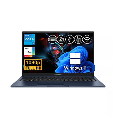 Asus Vivobook 15  i5-1334U 24GB 1TB M.2 SSD X1504VA-NJ2405 ATL33 15.6" W11Pro Taşınabilir Bilgisayar
