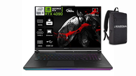 Asus Rog Strıx Scar G18 G834JY-N6041-16 Intel I9-13980HX 48GB Ddr5 2TB SSD 16GB RTX4090 18" Wqxga 240Hz Windows 11 Pro