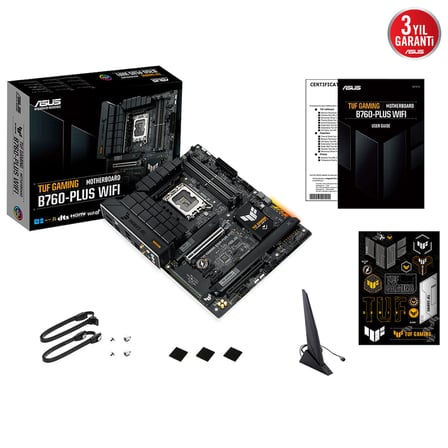 Asus B760 Intel B760 LGA 1700 DDR5 7200 MHz Gaming Anakart