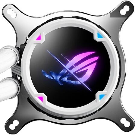 ASUS ROG STRIX LC II 240 ARGB AURA SYNC ADRESLENEBİLİR RGB 120MM  FAN SIVI CPU SOĞUTUCUSU BEYAZ V3