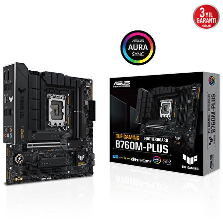 Asus B760M Intel B760 LGA 1700 DDR5 7200 MHz Gaming Anakart