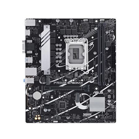 Asus B760M-K Intel B760 LGA 1700 DDR5 8000 MHz Masaüstü Anakart