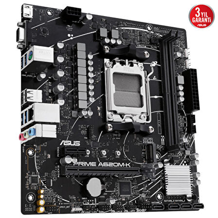 Asus Prime A620M-K AMD A620 AM5 DDR5 6400 MHz Masaüstü Anakart