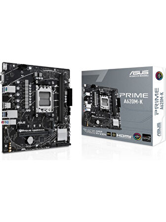  Asus Prime A620M-K AMD AM5 DDR5 Micro ATX Anakart OUTLET