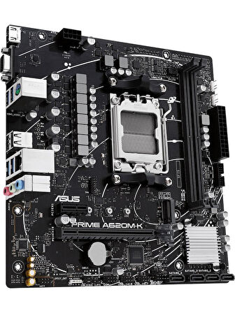  Asus Prime A620M-K AMD AM5 DDR5 Micro ATX Anakart OUTLET