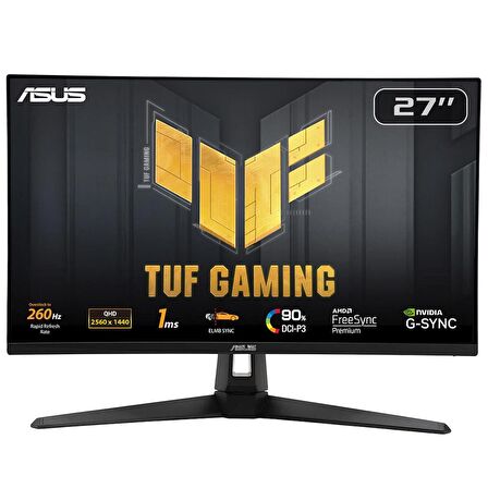 ASUS TUF GAMING VG27AQM1A 27 1ms 260Hz 2K QHD IPS FreeSync ve G-Sync Uyumlu MM Monitor