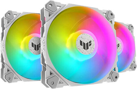 Asus TUF Gaming TR120 ARGB Reverse Beyaz 12 cm 3 in 1 Kasa Fanı