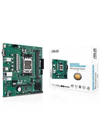 Asus Pro A620M-DASH-CSM AMD A620 AM5 6400 DDR5 HDMI VGA Usb 3.2 mATX Anakart