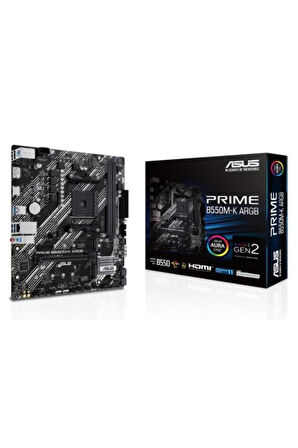 Asus Prime B550M-K ARGB AMD AM4 DDR4 Micro ATX Anakart Outlet