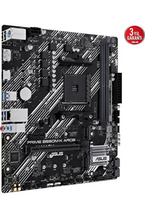 Asus Prime B550M-K ARGB AMD AM4 DDR4 Micro ATX Anakart Outlet