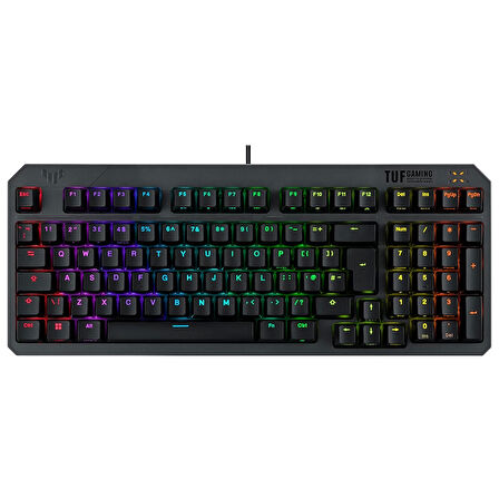 Asus TUF Gaming K3 GEN II Optical Mechanical RGB Blue Switch IP57 Kablolu Gaming Klavye