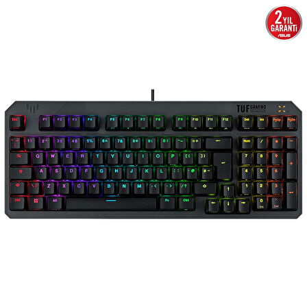 Asus TUF Gaming K3 GEN II Optical Mechanical RGB Blue Switch IP57 Kablolu Gaming Klavye