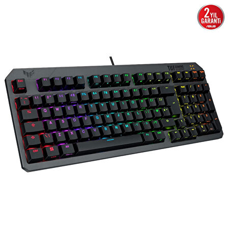 Asus TUF Gaming K3 GEN II Optical Mechanical RGB Blue Switch IP57 Kablolu Gaming Klavye