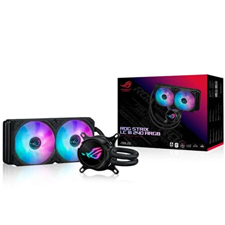 Asus ROG Strix LC III 240 ARGB 120mm Radyatör RGB CPU Soğutucu 90RC00S1-M0UAY0