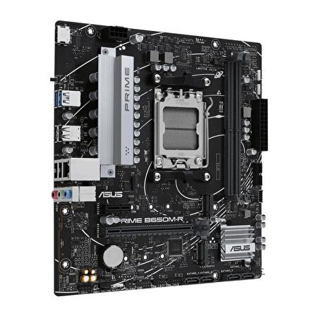 ASUS PRIME B650M-R AMD B650 Soket AM5 7200MHz DDR5 2xM.2 mATX Anakart