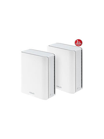 ASUS BT10 (W-2-PK) ZENWIFI7 MESH SYSTEM ACCESS POİNT 2-li paket beyaz