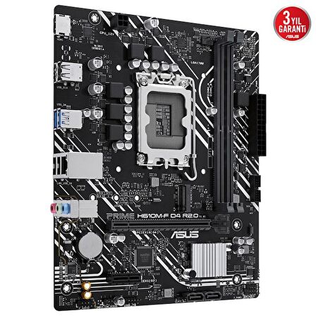 ASUS PRIME H610M-F D4 R2.0-CSM DDR4 HDMI PCIE 4.0 1700P mATX KURUMSAL ANAKART