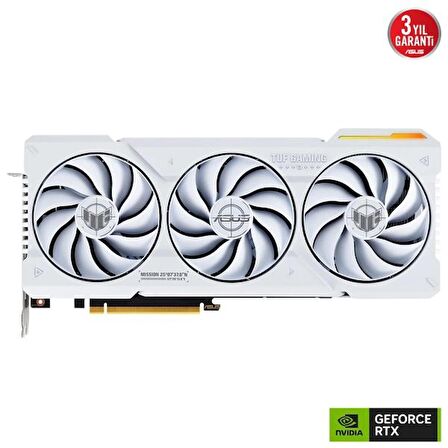 Asus RTX 4070 TI Super TUF Gaming OC Edition TUF-RTX4070TIS-O16G-WHITE-GAMING 256 Bit GDDR6X 16 GB Ekran Kartı