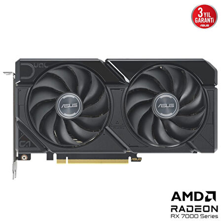 Asus Radeon RX 7600 XT Dual O16G 16GB GDDR6 128 Bit Ekran Kartı