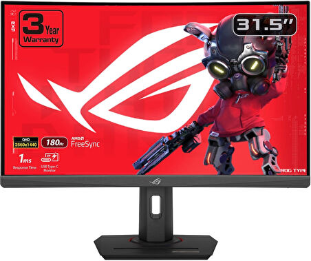 ASUS Rog Strix XG32WCS 32'' 180Hz 1ms WQHD Fast VA FreeSync Gaming (Oyuncu)  Monitör