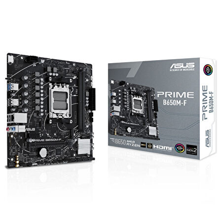 ASUS Prime B650M-F AMD B650 AM5 Soket DDR5 7200+(OC)MHz mATX Anakart
