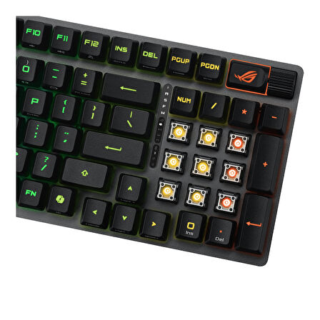 ASUS ROG Strix X902 Scope II 96 RX Wireless TR Q Snow Switch RGB Siyah Gaming (Oyuncu) Klavye