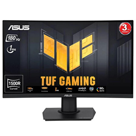 Asus TUF Gaming VG24VQER 23.6 1ms 180Hz FreeSync Kavisli FHD Oyuncu Monitörü