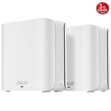 ASUS ZenWiFi BD4 Çift Bantlı Wi-Fi 7 Mesh Sistemi (Beyaz, İkili Paket) Router