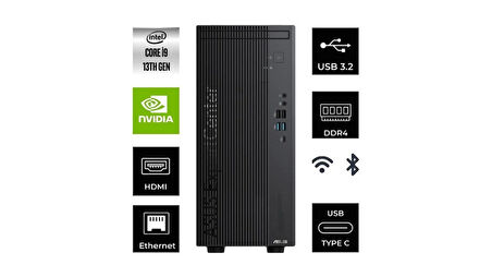 ASUS D700ME  Intel Core i9-13900K 8GB 512GB SSD Quadro T400 4GB Windows 11 Pro D700ME-5135000410-335