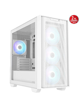 Asus A21 Plus 360mm ATX PSU Destekli Fanlı Micro-ATX Beyaz Mid Tower Kasa 90DC00H3-B19010