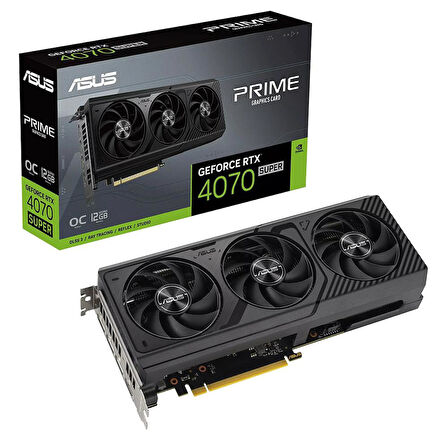 ASUS Prime Nvidia GeForce RTX4070 Super OC 12GB 192Bit GDDR6X Ekran Kartı PRIME-RTX4070S-O12G SUPER