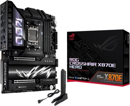 Asus ROG Crosshair X870E Hero AMD AM5 DDR5 ATX Anakart Outlet