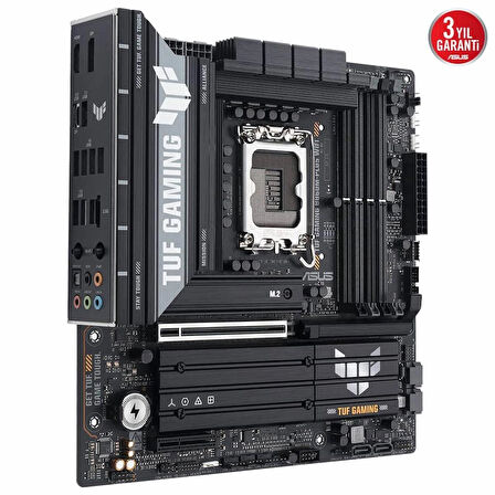 ASUS TUF GAMING B860M-PLUS WIFI Intel B860 LGA1851 DDR5 8800 DP HDMI Type-C 3x M2 USB3.2 Gen 2x2 WiFi 7 + BT AURA RGB 2.5Gbit LAN mATX 12+1+2+1 Güç Aş