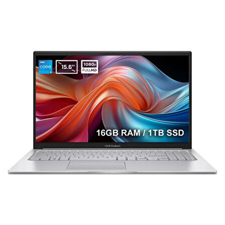 ASUS Vivobook X1504VA-NJ1423V2 Intel Core i5-1355U 16GB DDR4 1TB SSD 15.6 inç 60Hz Full HD FreeDos Laptop