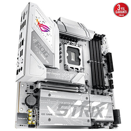 ASUS ROG STRIX B860-G GAMING WIFI Intel B860 LGA1851 DDR5 8600 DP HDMI Type-C 4x M2 USB3.2 Gen 2x2 WiFi 7 + BT AURA RGB 2.5Gbit LAN mATX 14+1+2+1 Güç 